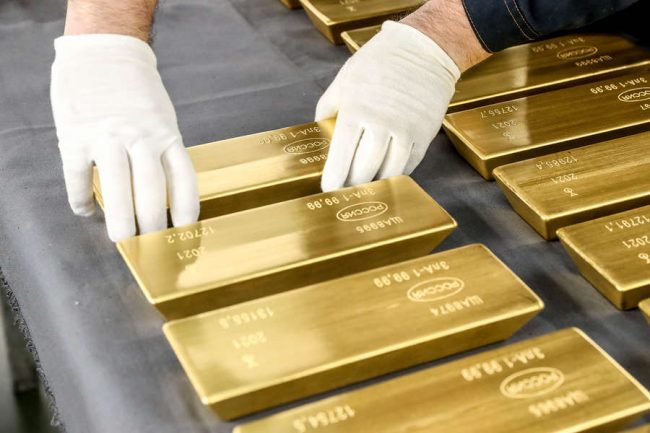 Российская Федерация занимает второе место в мире по добыче золота