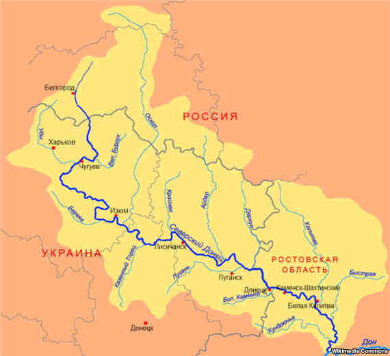 карта Донбасса
