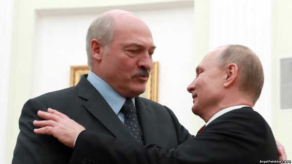 Президент Беларуси Александр Лукашенко и президент России Владимир Путин в Кремле 29 декабря 2018 года