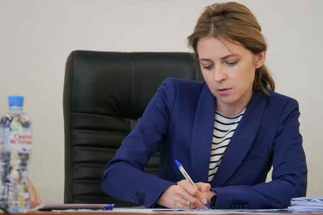 Наталья Поклонская на приеме в Севастополе