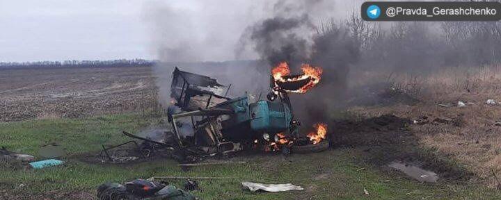 В селе Новая Басань на Черниговщине 13 апреля мини трактор с прицепом наткнулся на противотанковую мину. Водитель погиб на месте