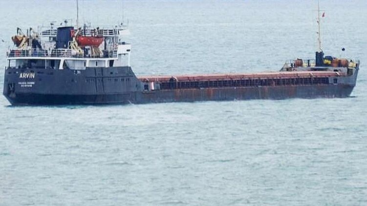 У берегов Турции в Черном море затонуло судно Arvin