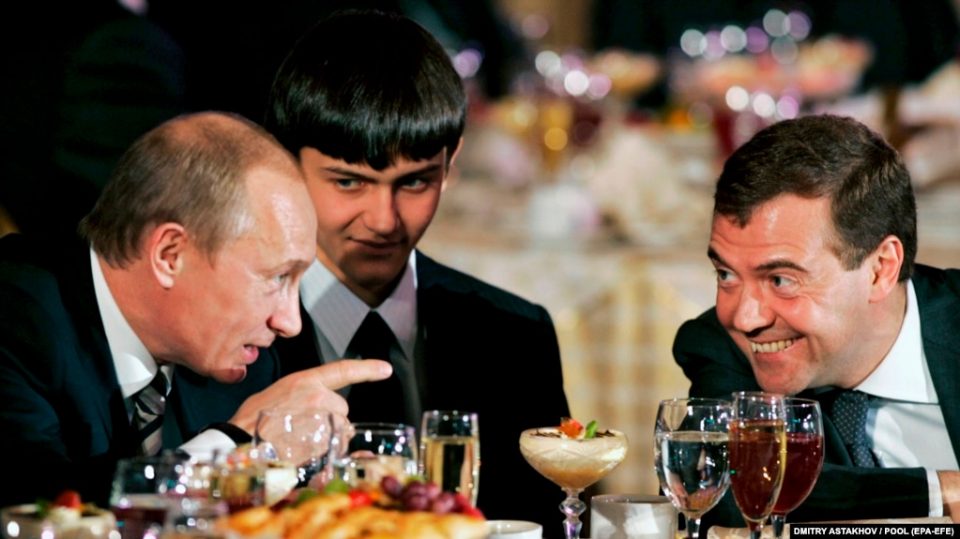 Владимир Путин и Дмитрий Медведев 2007 год