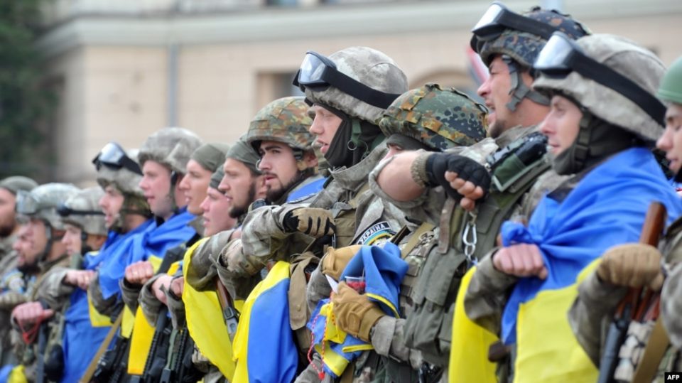 Бойцы из батальона спецназначения МВД Украины «Восточный корпус»