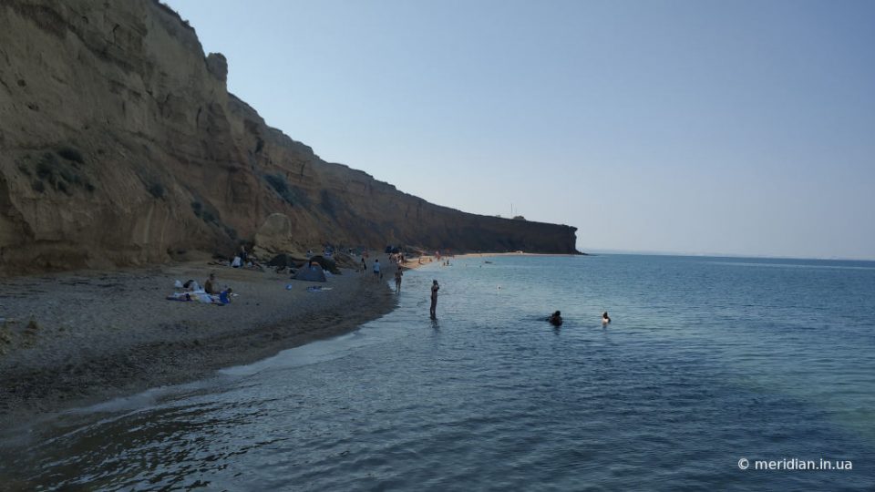 пляж в Немецкой балке под Севастополем