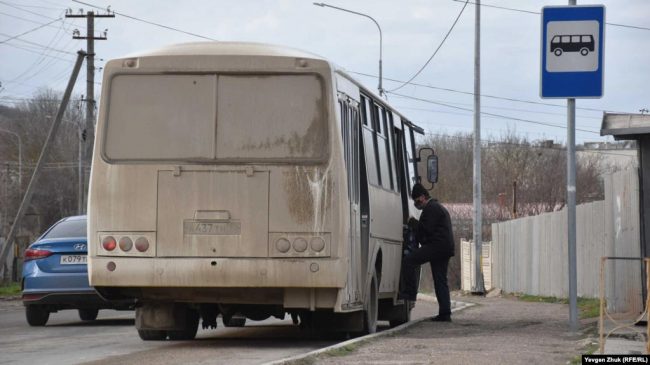 В общественном транспорте Крыма