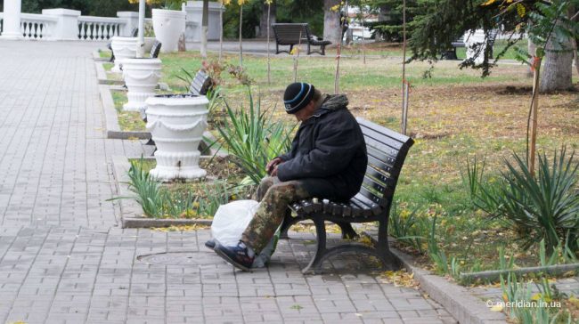 Бомж в Севастополе