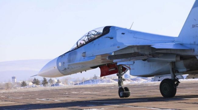 СУ-35 на аэродроме в Крыму